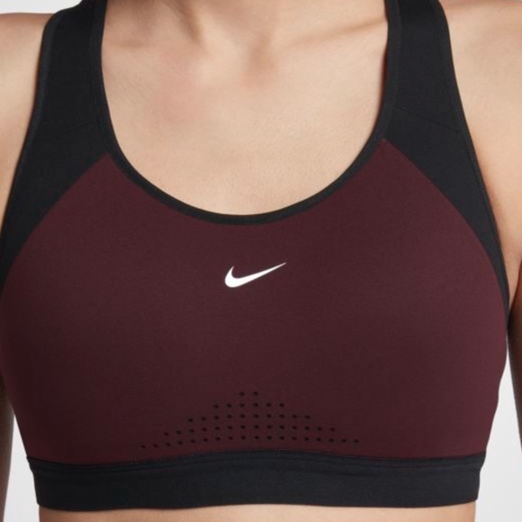 NWT Nike motion adapt burgundy bra - Picture 5 of 6